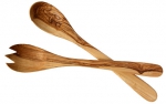 Salatbesteck 35cm Olivenholz