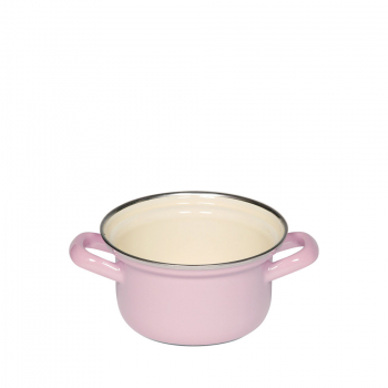 Casserole with chrome rim, Pastel