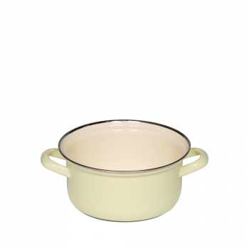 Casserole with chrome rim, Pastel