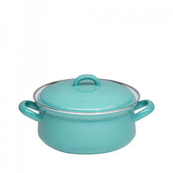 shallow casserole with cover, NATURE GREEN