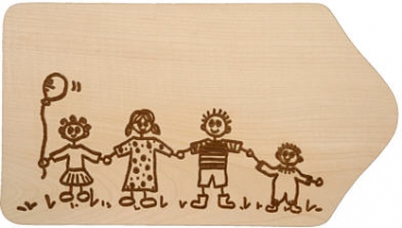 Frühstücksbrett Familie