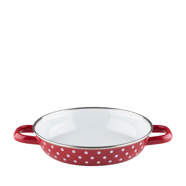 Egg pan, Polka-dot red