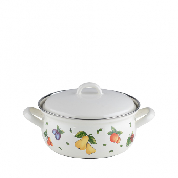 Casserole with lid, Fruit Garden