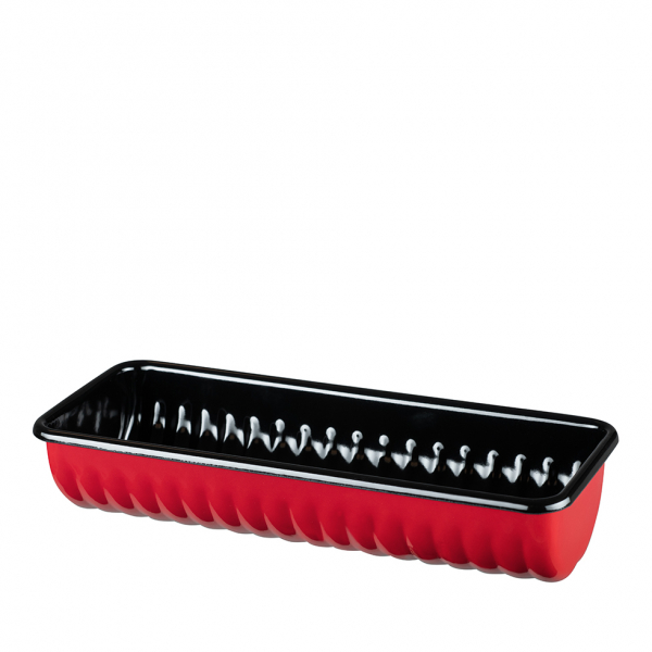 Ridged loaf tin, Color Red