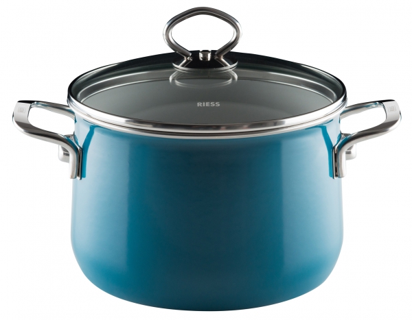 Saucepot with glass lid, design Aquamarin extra strong