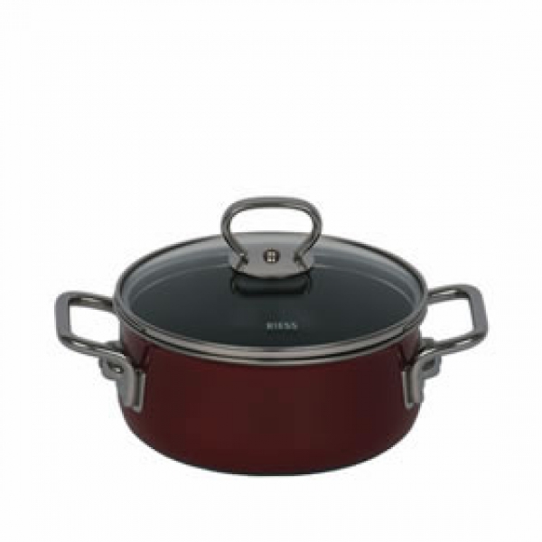 Casserole with glass lid, design Rosso Top 3000 extra strong