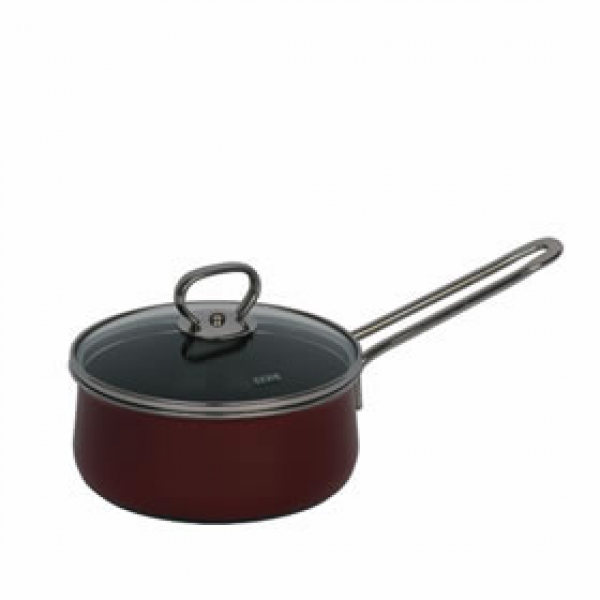 Saucepan with glass lid, design Rosso Top 3000 extra strong