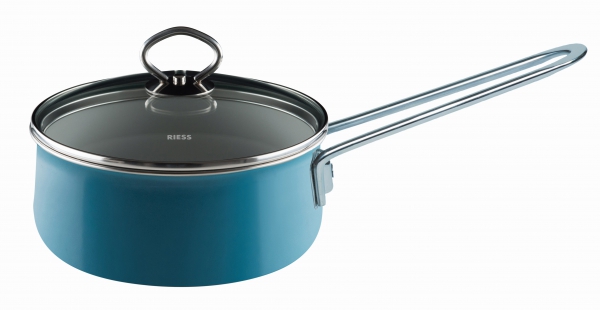 Saucepan with glass lid, design Aquamarin extra strong